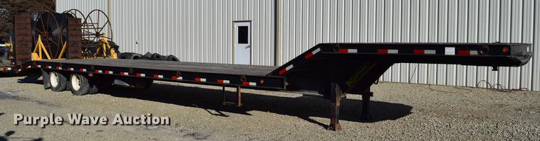 image for item DC7748 2008 Kaufman R25TON drop deck equipment trailer