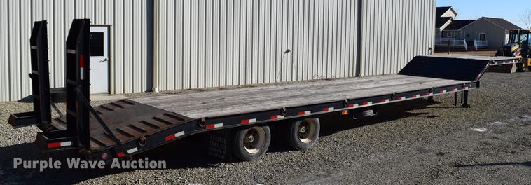 image for item DC7748 2008 Kaufman R25TON drop deck equipment trailer