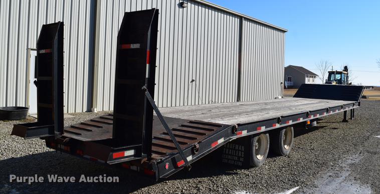 image for item DC7748 2008 Kaufman R25TON drop deck equipment trailer