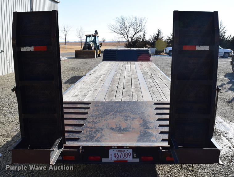 image for item DC7748 2008 Kaufman R25TON drop deck equipment trailer