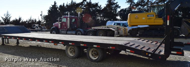 image for item DC7748 2008 Kaufman R25TON drop deck equipment trailer