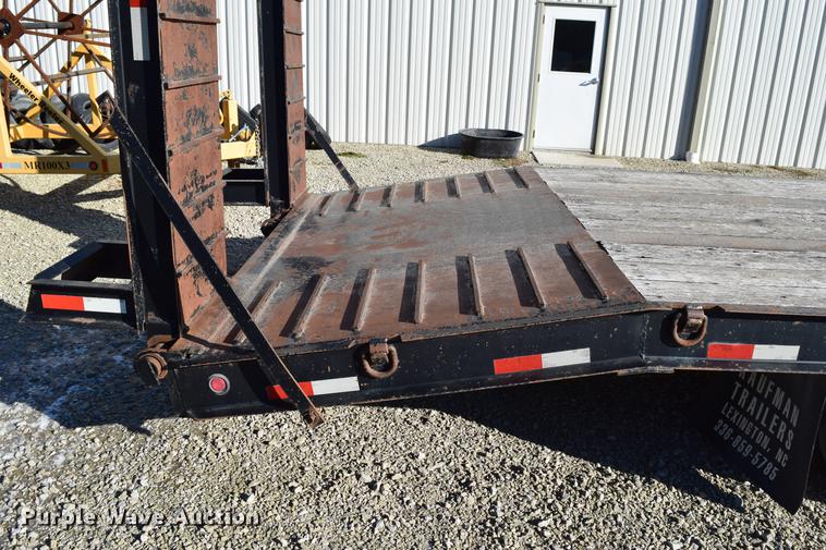 image for item DC7748 2008 Kaufman R25TON drop deck equipment trailer