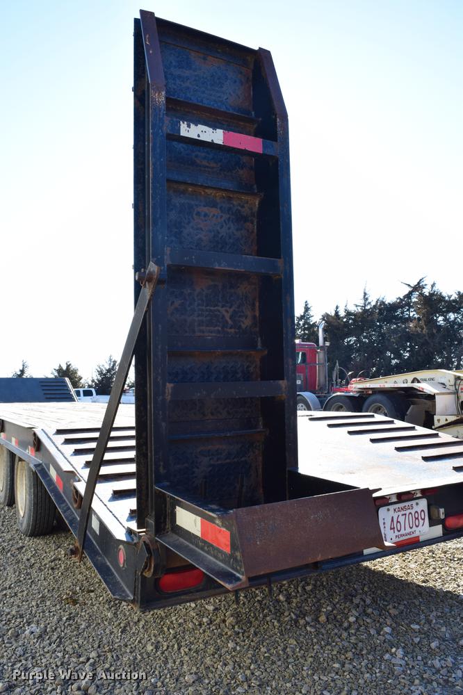 image for item DC7748 2008 Kaufman R25TON drop deck equipment trailer