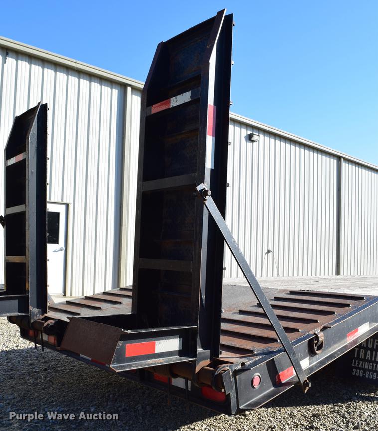 image for item DC7748 2008 Kaufman R25TON drop deck equipment trailer