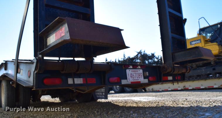 image for item DC7748 2008 Kaufman R25TON drop deck equipment trailer