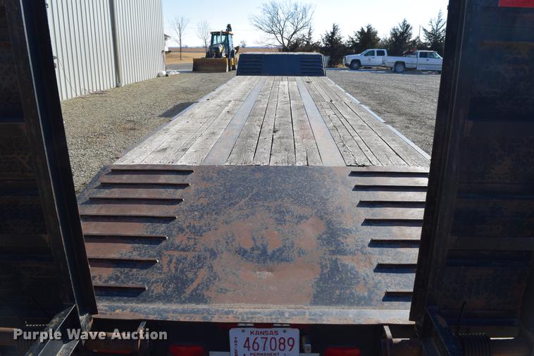 image for item DC7748 2008 Kaufman R25TON drop deck equipment trailer