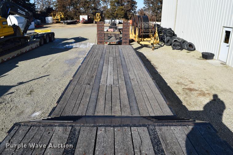 image for item DC7748 2008 Kaufman R25TON drop deck equipment trailer