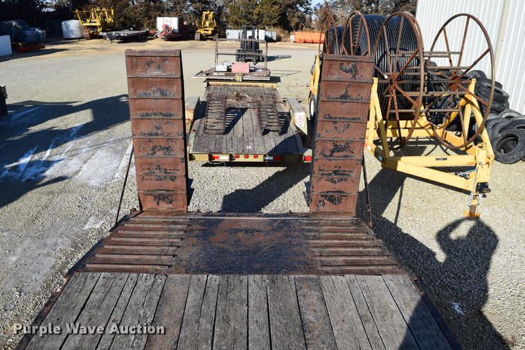 image for item DC7748 2008 Kaufman R25TON drop deck equipment trailer