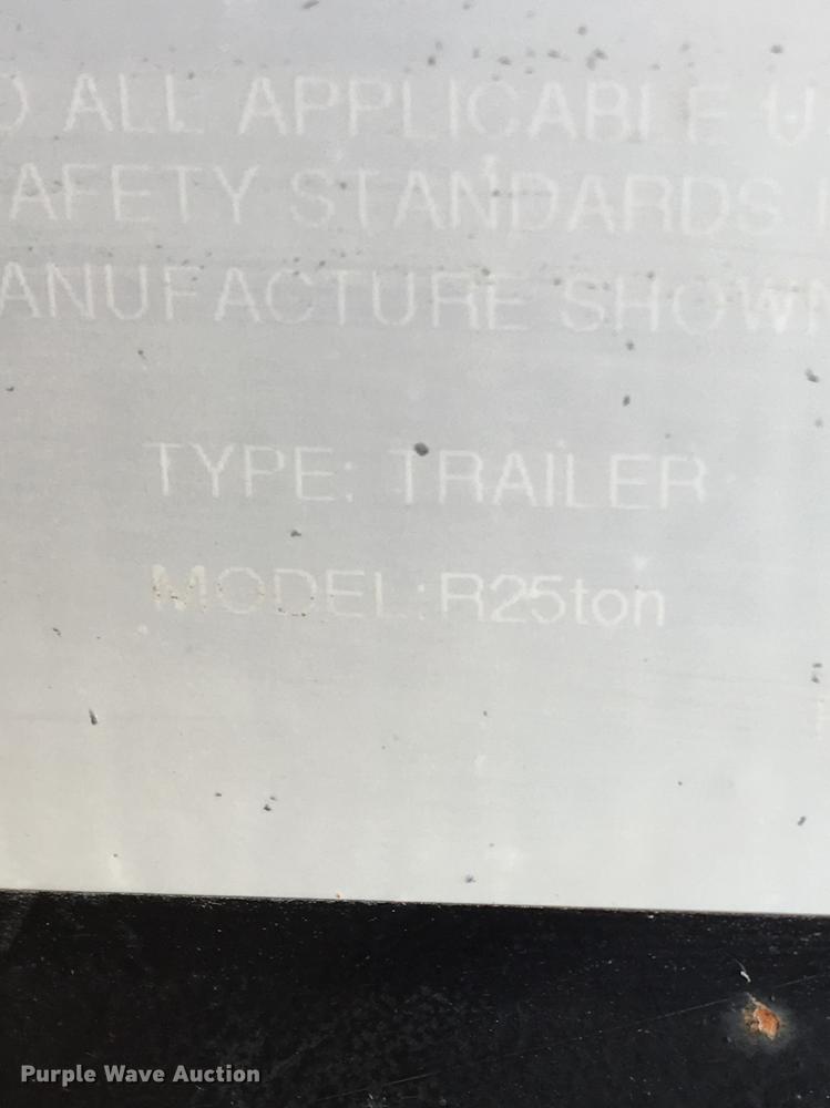 image for item DC7748 2008 Kaufman R25TON drop deck equipment trailer
