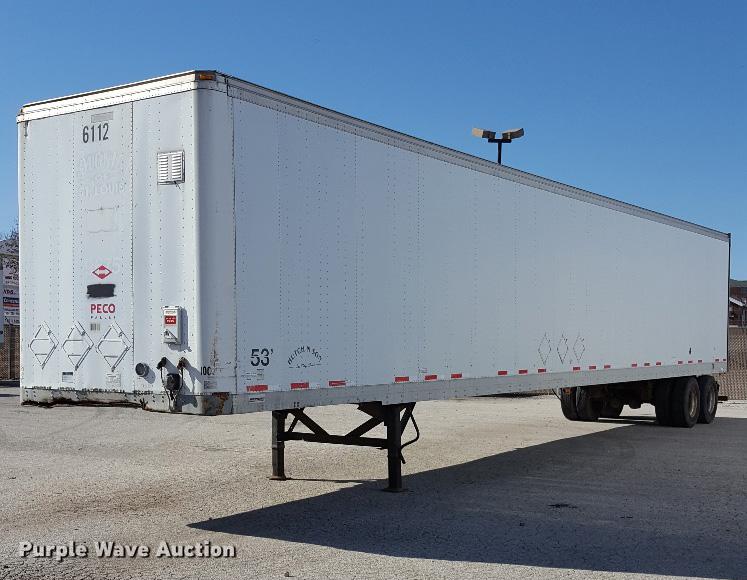 image for item G1020 2000 Fruehauf dry van trailer