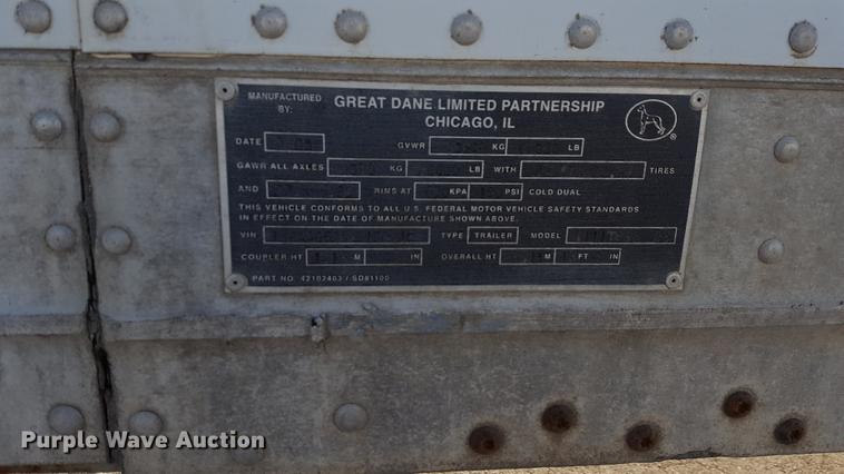 image for item G1022 2000 Great Dane dry van trailer