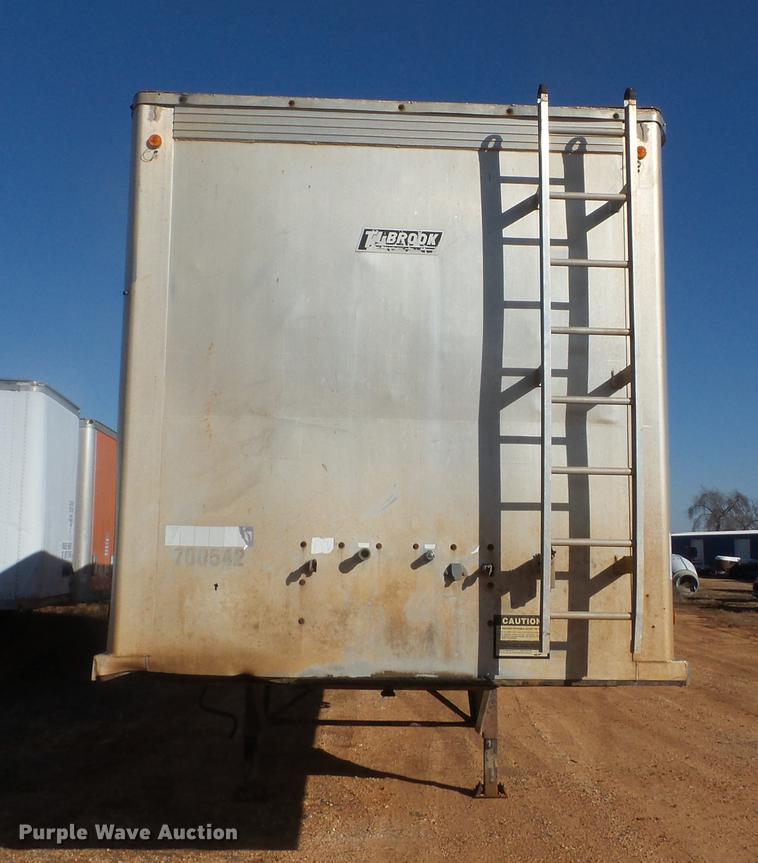 image for item J8542 2002 Trail King TI-Brook AWKFLR live bottom trailer