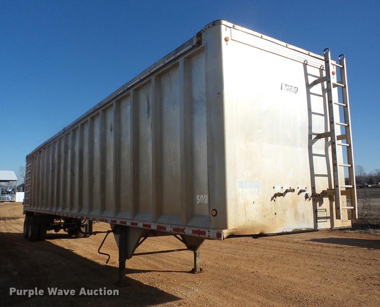 image for item J8542 2002 Trail King TI-Brook AWKFLR live bottom trailer