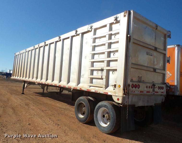 image for item J8542 2002 Trail King TI-Brook AWKFLR live bottom trailer