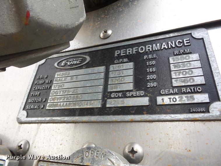 image for item DA6506 1995 E-one Fire Truck