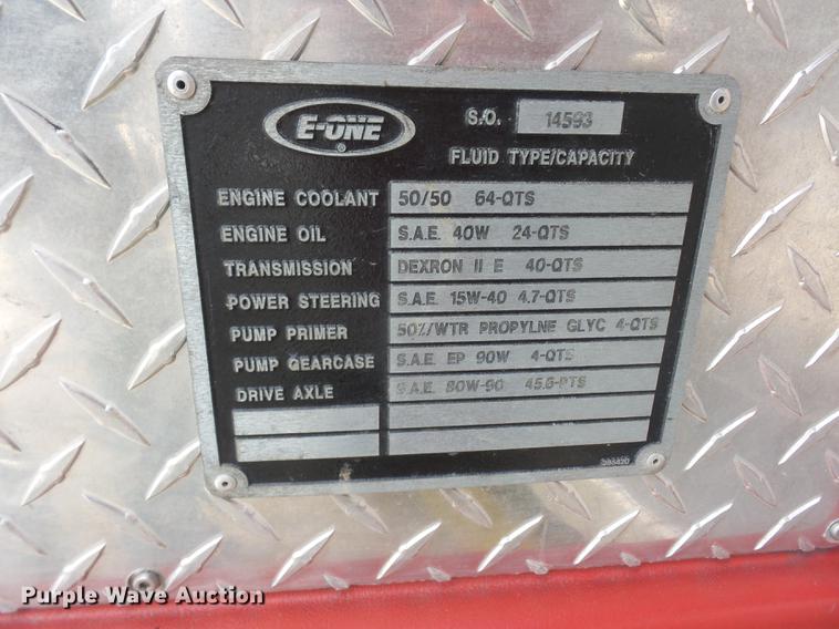 image for item DA6506 1995 E-one Fire Truck