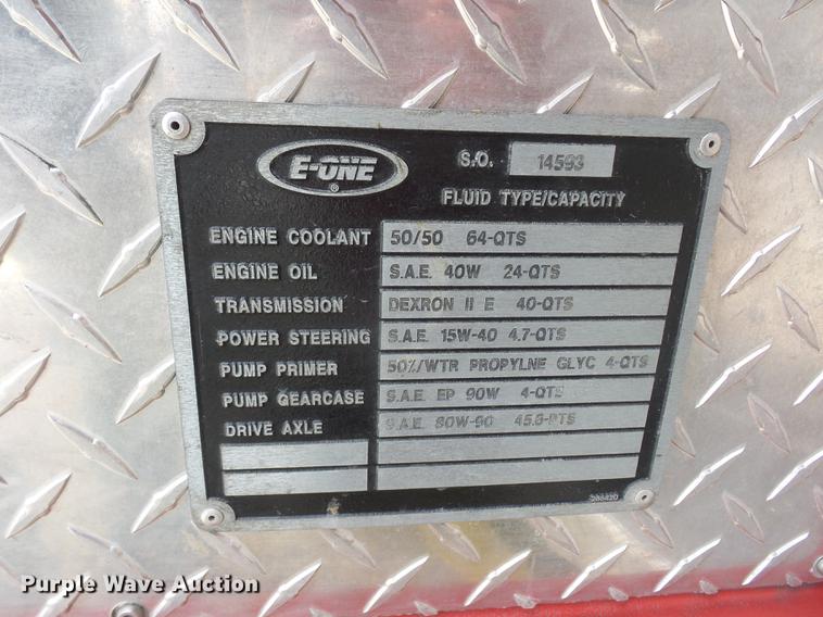 image for item DA6506 1995 E-one Fire Truck