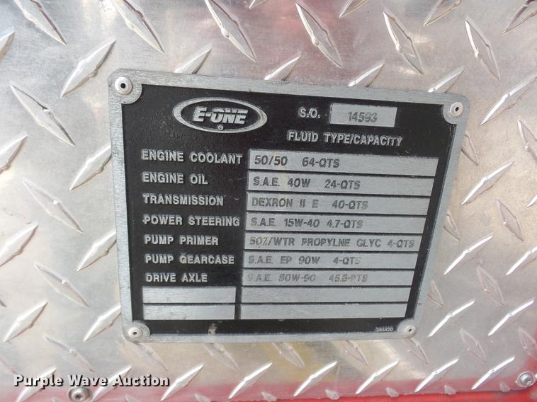 image for item DA6506 1995 E-one Fire Truck