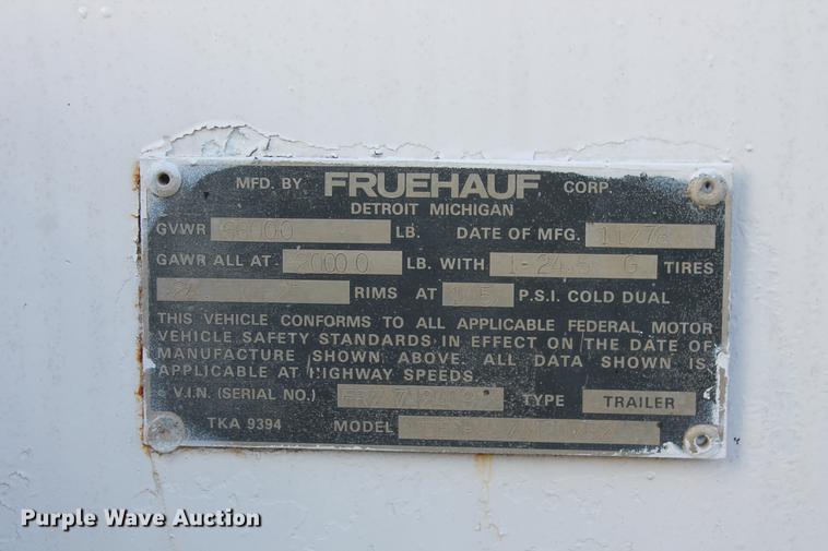 image for item DB5105 1978 Fruehauf DES-M2/M20/3L bottom dump trailer