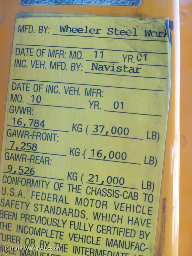 image for item DB7295 2002 International 4900 dump truck