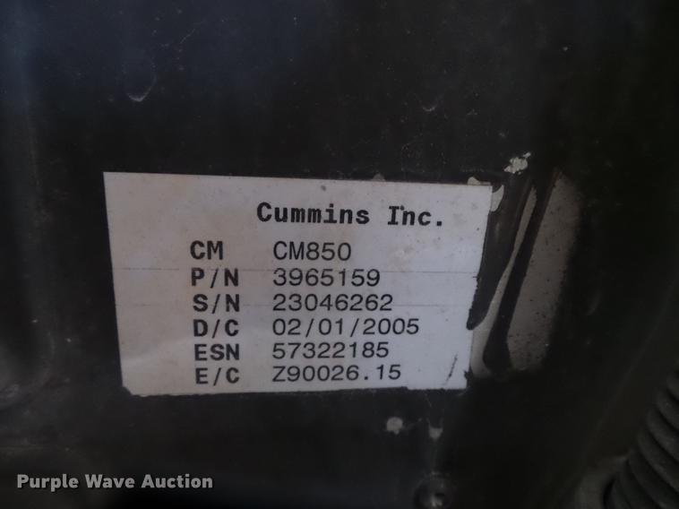 image for item DB7296 2005 Sterling SC8000 Cargo street sweeper truck