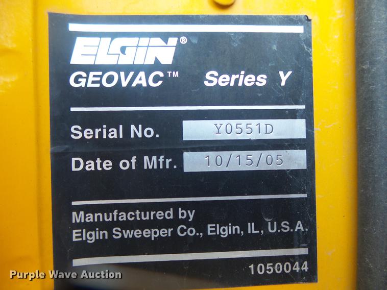 image for item DB7296 2005 Sterling SC8000 Cargo street sweeper truck