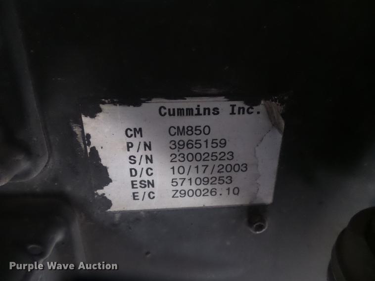 image for item DB7297 2004 Sterling SC8000 Cargo street sweeper truck