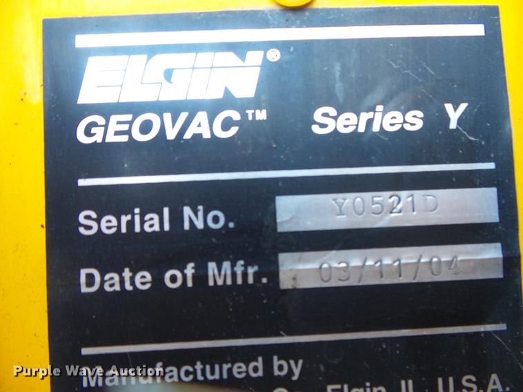 image for item DB7297 2004 Sterling SC8000 Cargo street sweeper truck