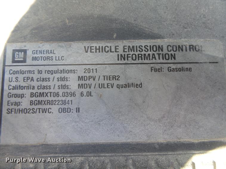 image for item DB7300 2011 Chevrolet Silverado 2500HD Ext. Cab pickup truck