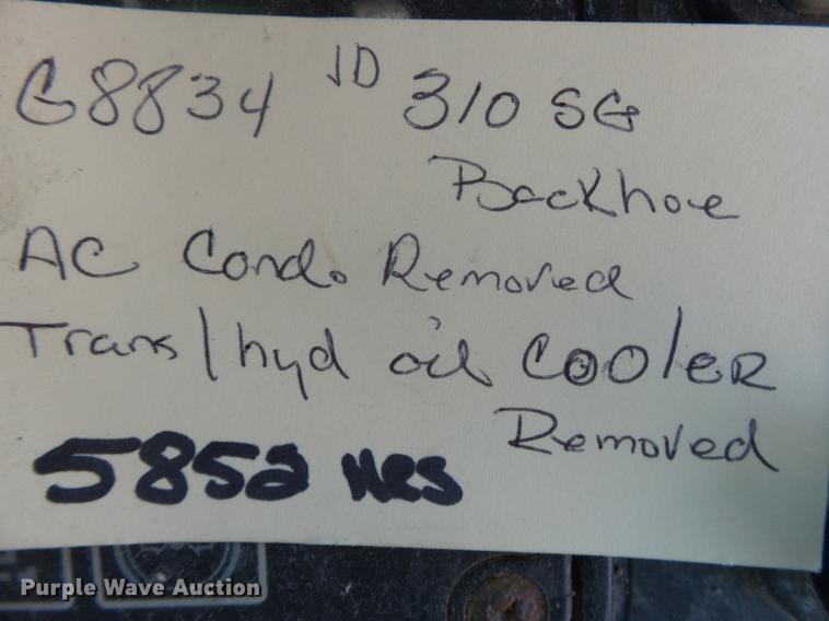 image for item DB7302 2002 John Deere 310 SG backhoe