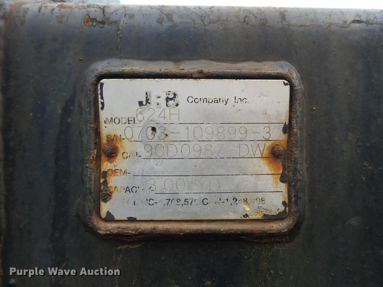 image for item DC7427 2003 John Deere 624H wheel loader