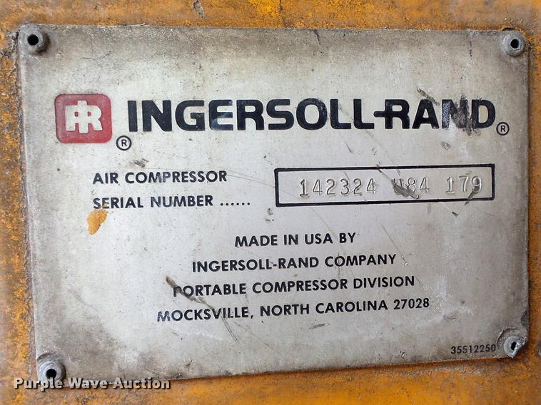 image for item DC7428 1984 Ingersoll Rand air compressor