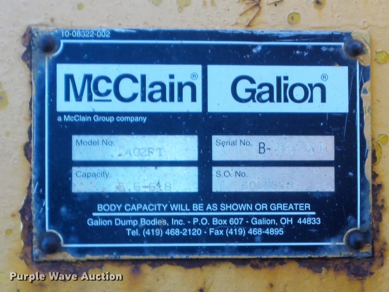 image for item DC7432 2000 International 4900 dump truck