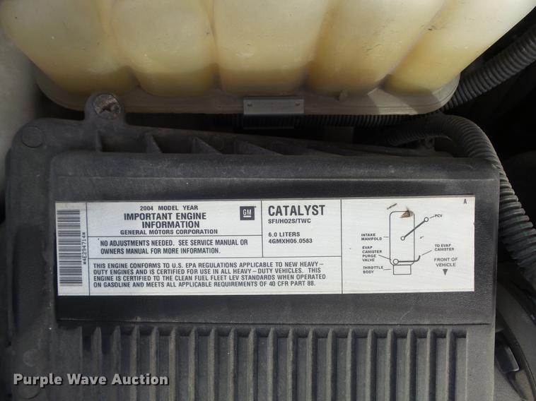 image for item DC7442 2004 Chevrolet Silverado 3500 utility bed pickup truck