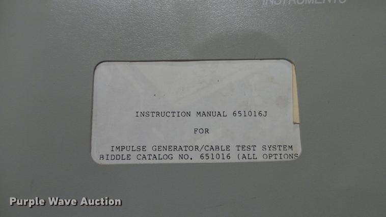 image for item DT9513 Biddle Instruments underground wire fault detector