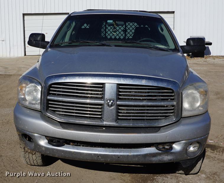 image for item DB0363 2007 Dodge Ram 2500 Quad Cab flatbed truck