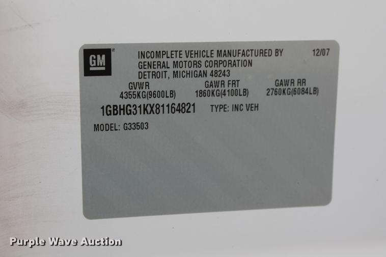 image for item DB5101 2008 Chevrolet Express G3500 cargo van