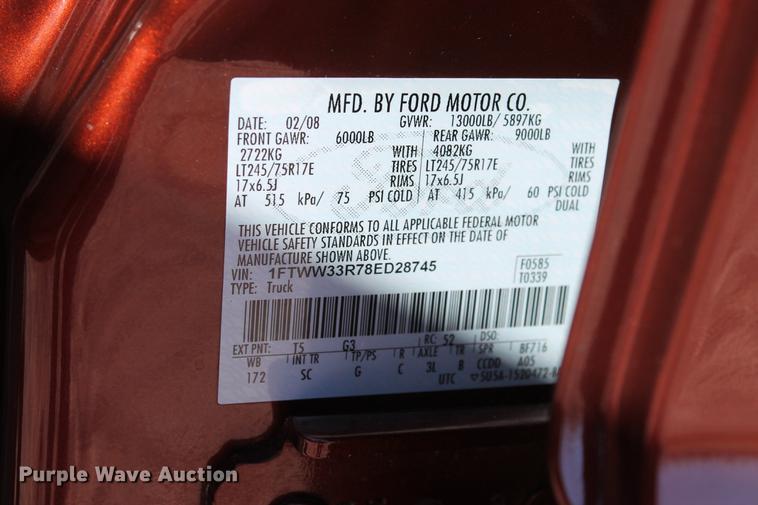 image for item DB5111 2008 Ford F350 Super Duty King Ranch Crew Cab pickup truck