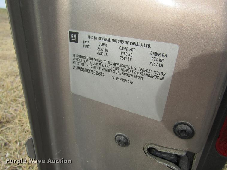 image for item DB9768 2007 Chevrolet Impala Police