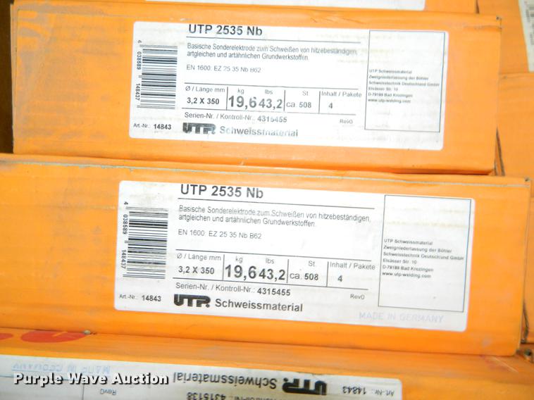image for item DE9950 (12) cartons of welding rods