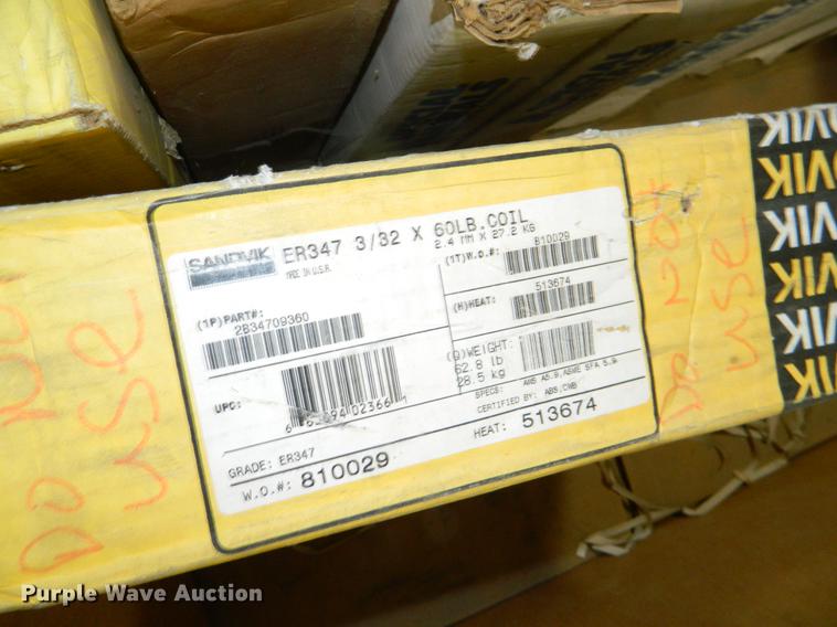 image for item DE9951 (9) spools of welding wire