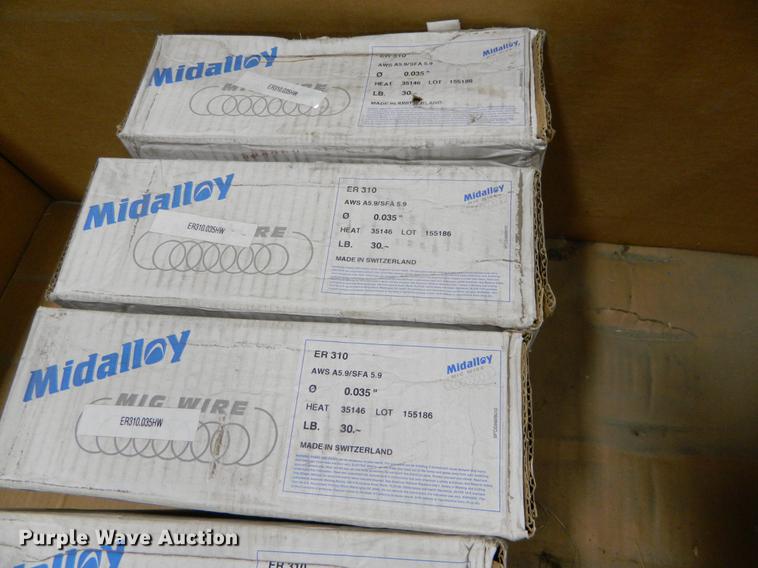 image for item DE9953 (5) spools of Midalloy welding wire