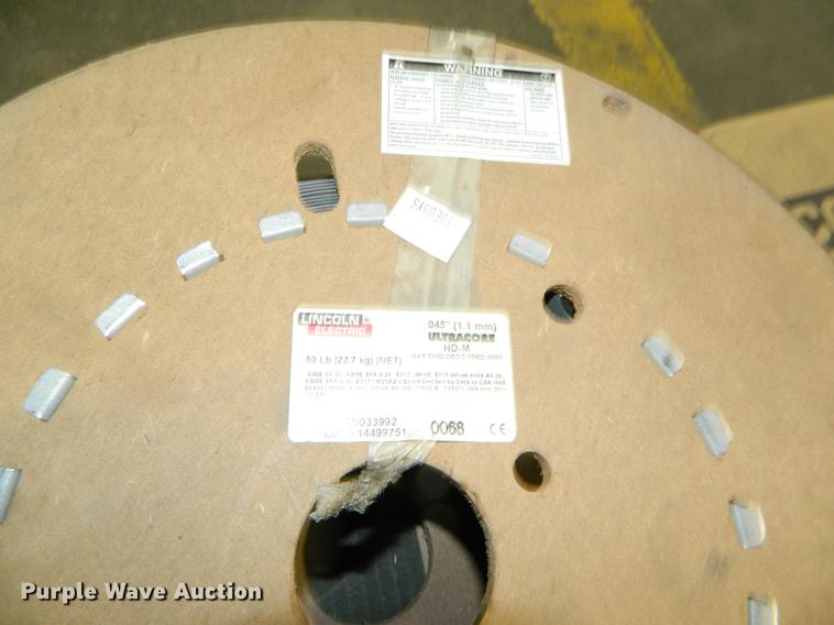 image for item DE9967 (5) spools of Lincoln welding wire