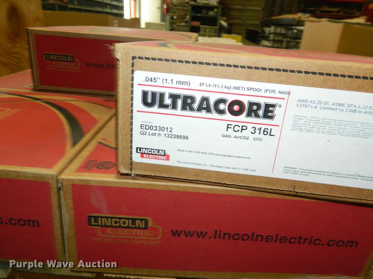 image for item DE9968 (7) spools of Lincoln welding wire