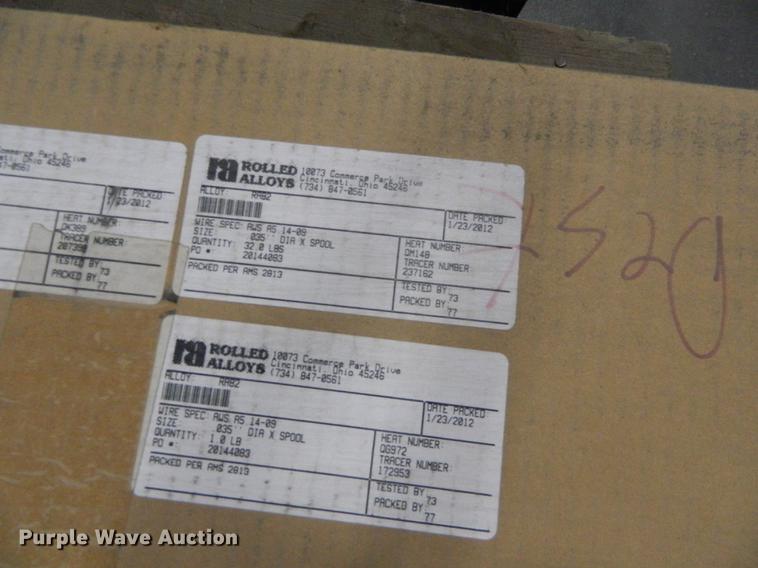 image for item DE9971 (2) cartons of welding wire