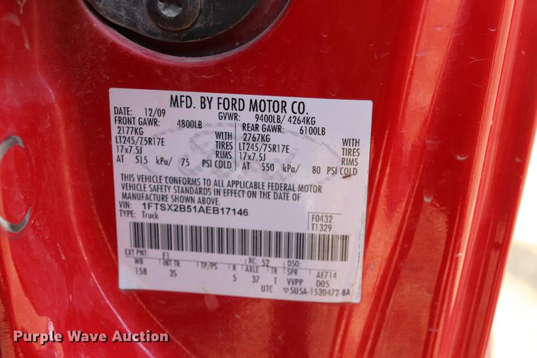 image for item EC9429 2010 Ford F250 Super Duty XLT Super Cab pickup truck