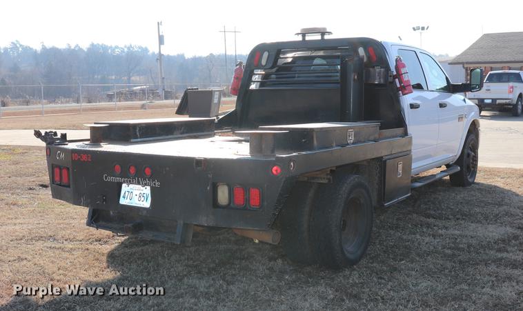image for item EC9431 2012 Dodge Ram 3500 Crew Cab flatbed pickup truck