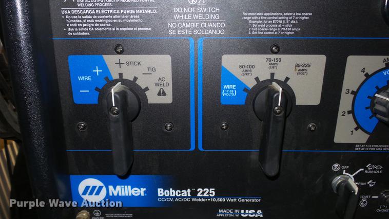 image for item EF9342 Miller Bobcat 225 welder/generator