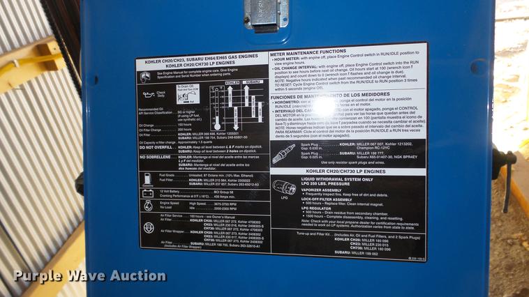 image for item EF9342 Miller Bobcat 225 welder/generator