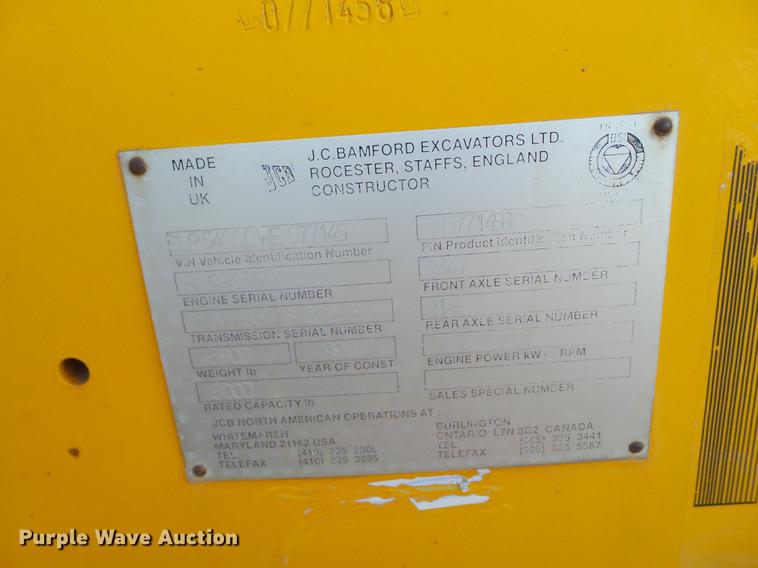 image for item EI9518 1998 JCB 540 telehandler